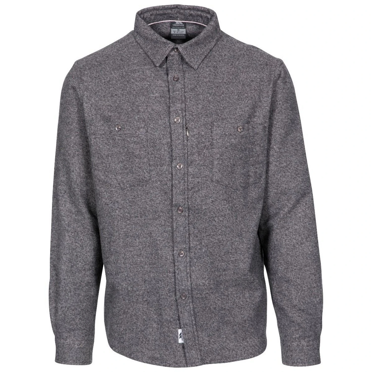 Trespass Mens Buddworthwas Shirt (Dark Grey Marl) - TP5128