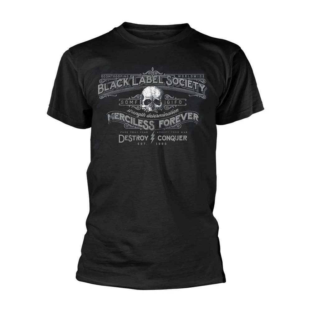 Black Label Society Unisex Adult Merciless Forever T-Shirt (Black) - PH295