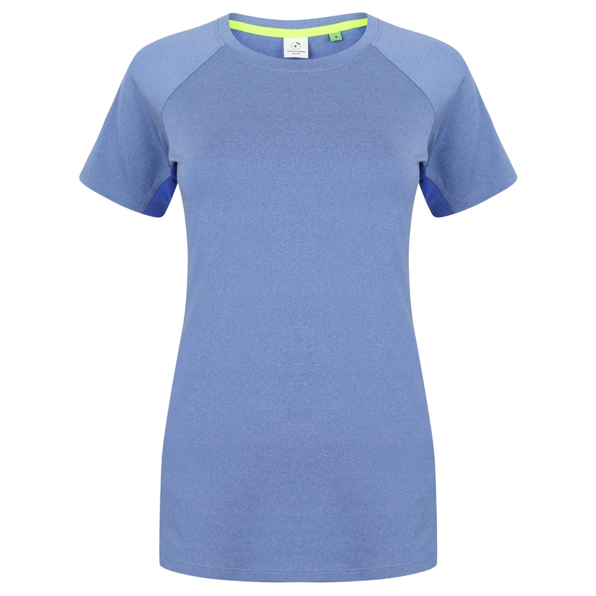 Tombo Teamsport Womens Slim Fit Short Sleeve T-Shirt (Blue Marl / Blue) - RW4789