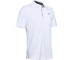 Under Armour Mens Tech Polo Shirt (White/Graphite) - RW9624