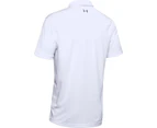 Under Armour Mens Tech Polo Shirt (White/Graphite) - RW9624