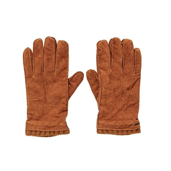 Pepe Jeans Mens Suede Leonardo Gloves (Camel) - UT942