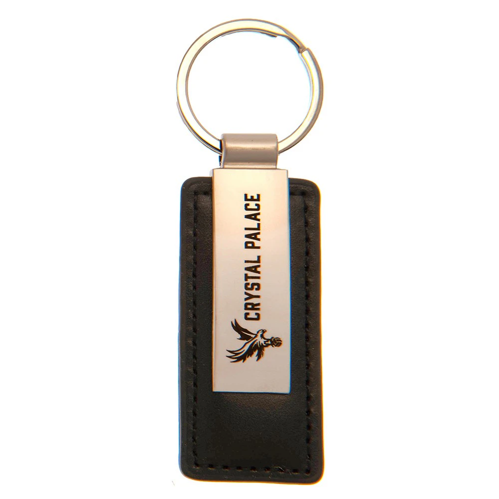 Crystal Palace FC Leather Keyring (Black/Silver) - TA10406