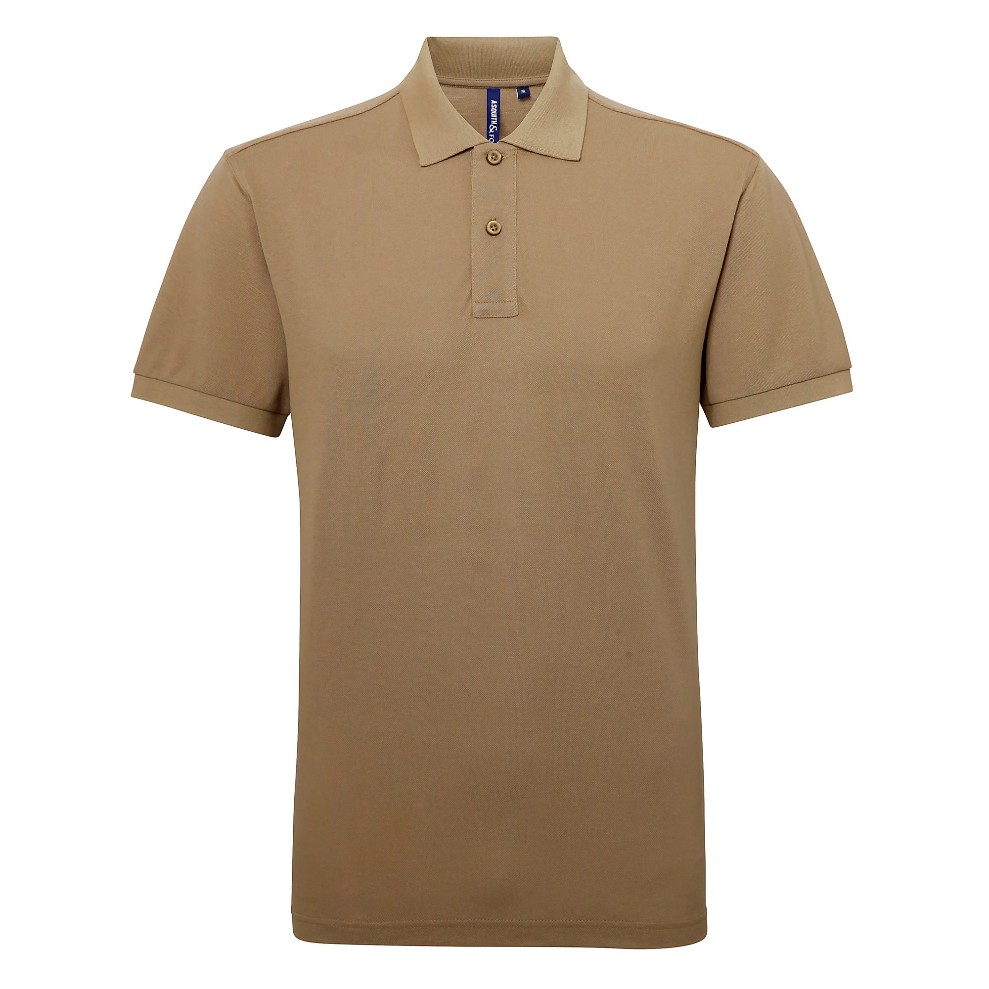 Asquith & Fox Mens Short Sleeve Performance Blend Polo Shirt (Khaki) - RW5350