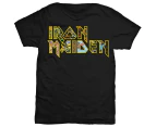 Iron Maiden Unisex Adult Eddie Logo T-Shirt (Black) - RO2126