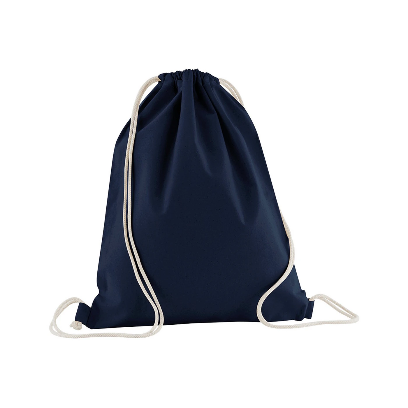 Westford Mill Organic Cotton Drawstring Bag (French Navy) - RW9875