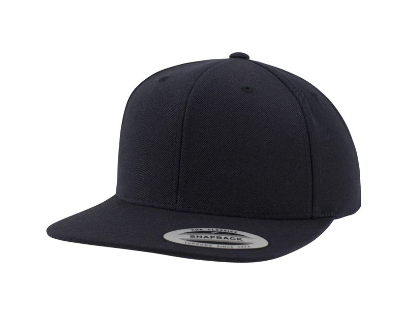 Yupoong Mens The Classic Premium Snapback Cap (Dark Navy/Dark Navy) - RW2886
