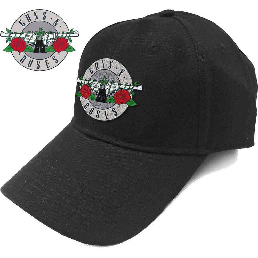 Guns N Roses Unisex Adult Circle Logo Baseball Cap (Black/Silver) - RO10392