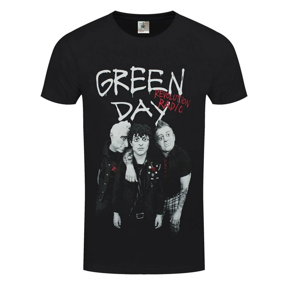 Green Day Unisex Adult Red Hot T-Shirt (Black) - RO412