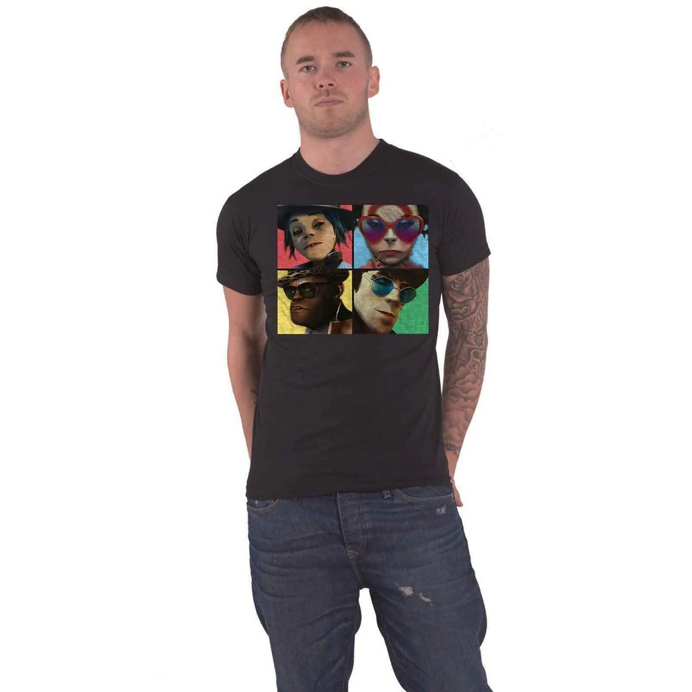 Gorillaz Unisex Adult Humanz T-Shirt (Black) - RO5689