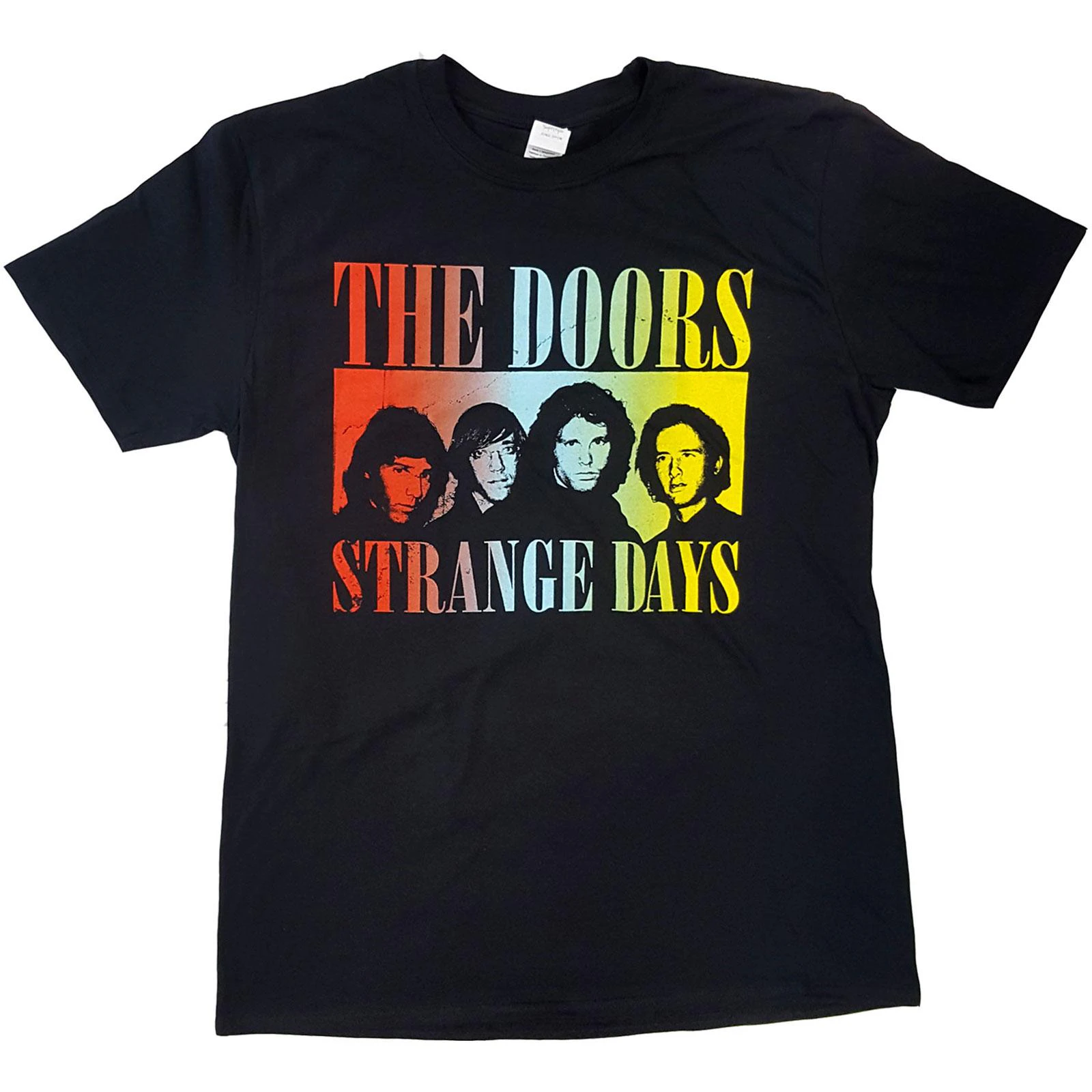 The Doors Unisex Adult Strange Days Cotton T-Shirt (Black) - RO7311