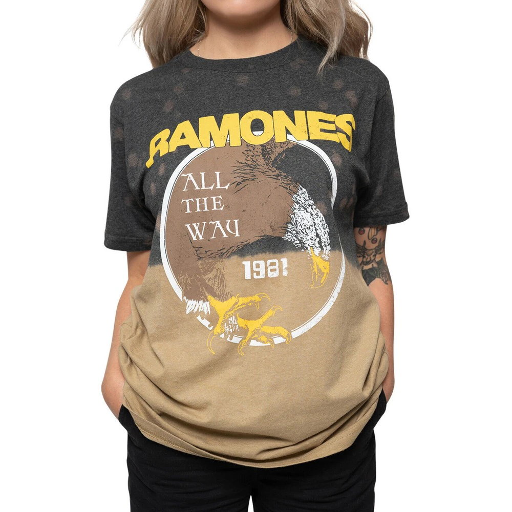 Ramones Unisex Adult All The Way T-Shirt (Black) - RO3454