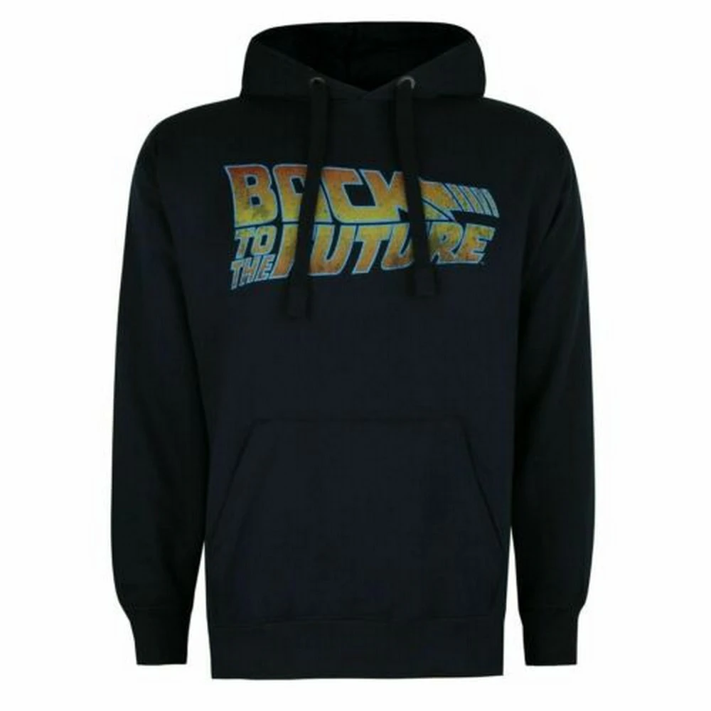 Back To The Future Mens Tour Hoodie (Navy) - TV1543