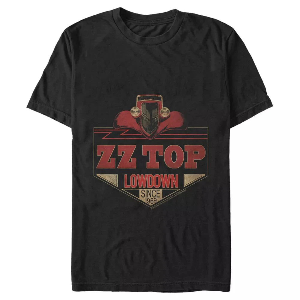 ZZ Top Unisex Adult Lowdown Cotton T-Shirt (Black) - RO5482