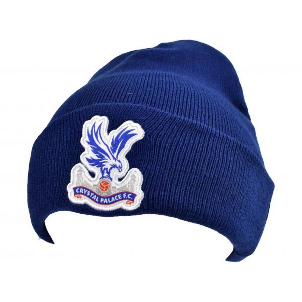 Crystal Palace FC Unisex Adult Knitted Beanie (Navy) - BS3409