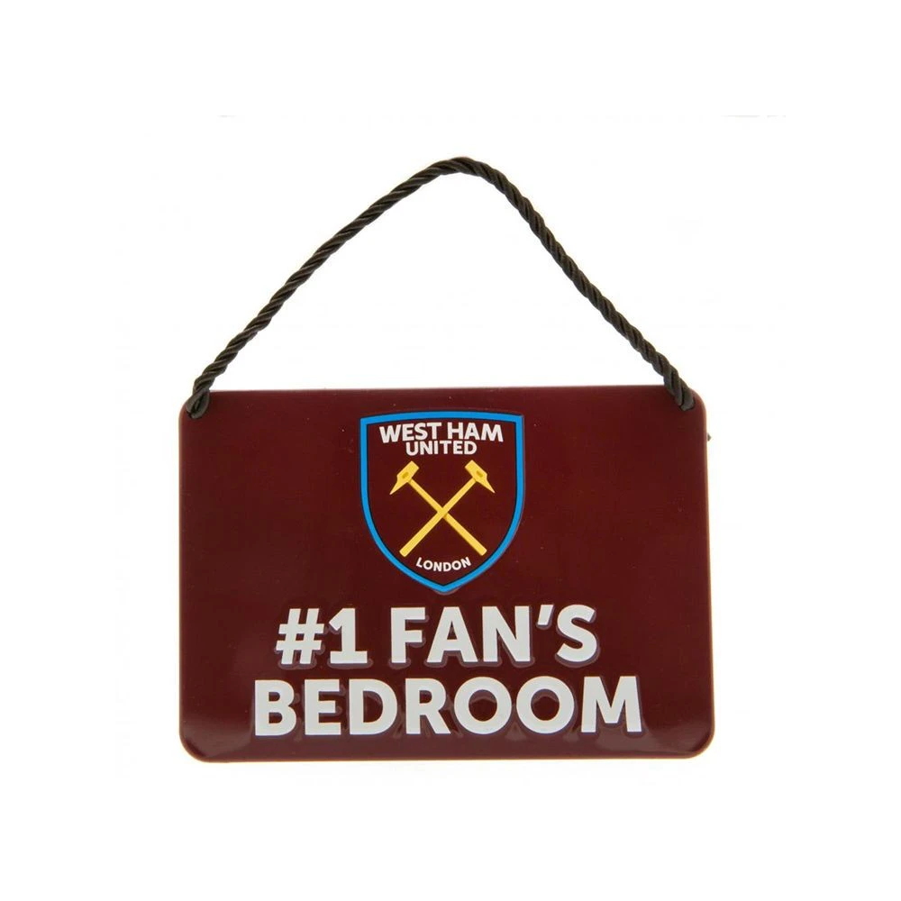 West Ham United FC #1 Fans Bedroom Door Sign (Maroon) - BS3673