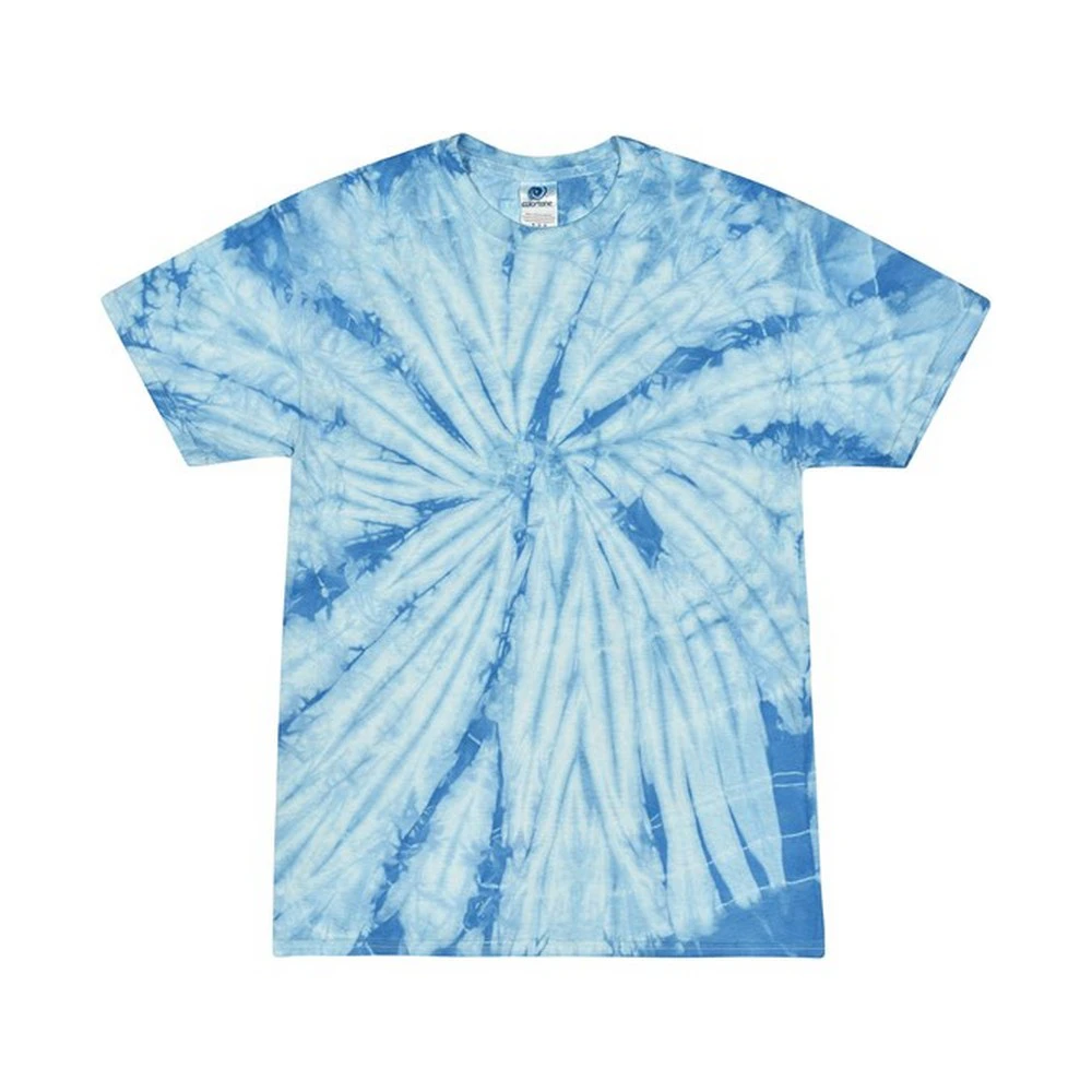 Colortone Unisex Adult Spider Tie Dye T-Shirt (Baby Blue) - RW8641