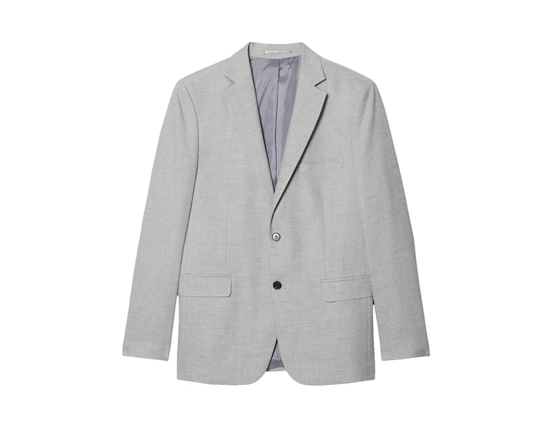 Burton Mens Marl Slim Suit Jacket (Mid Grey) - BW605