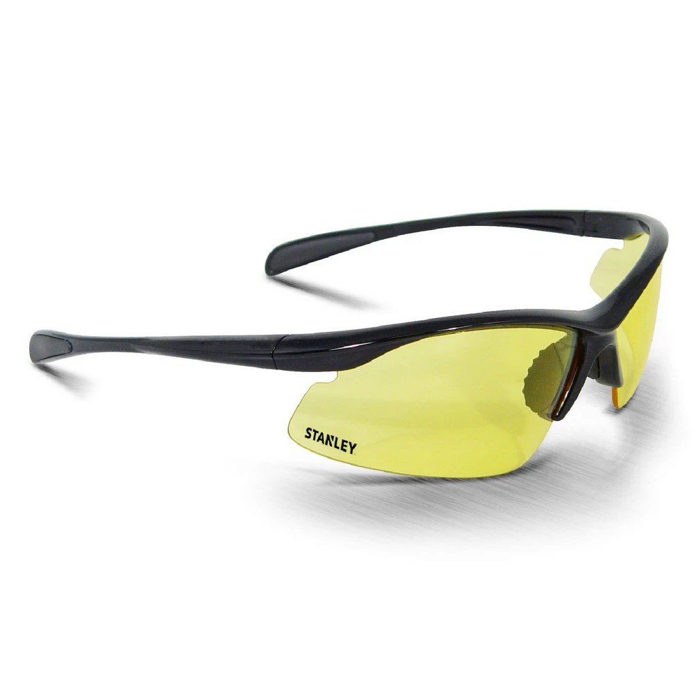 Stanley Unisex 10-Base Curved Half-Frame Safety Eyewear (Amber) - FS4598