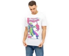 Marvel Comics Mens Spiderman Madness T-Shirt (White/Pink/Green) - TV517