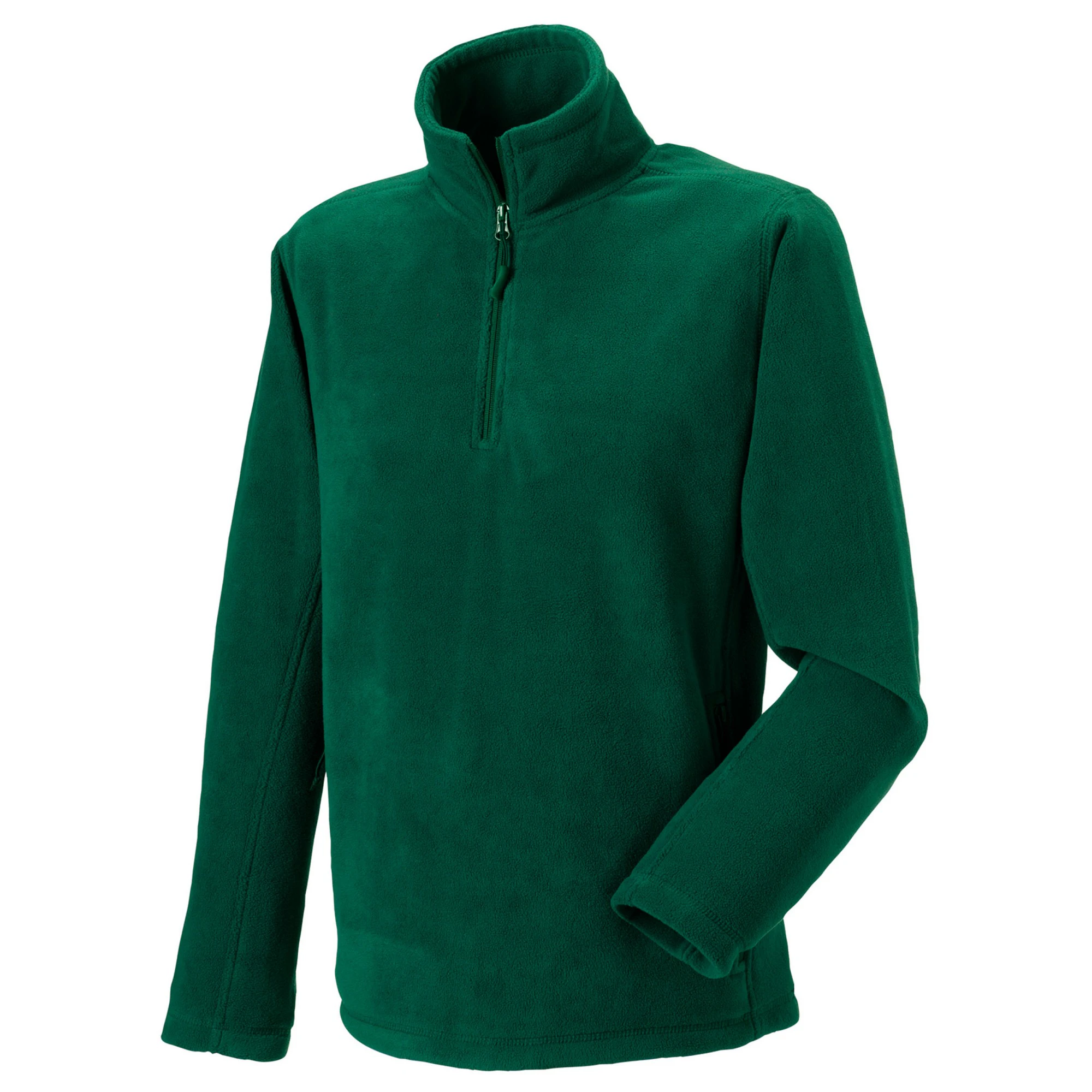 Russell Mens Quarter Zip Fleece Top (Bottle Green) - RW9768