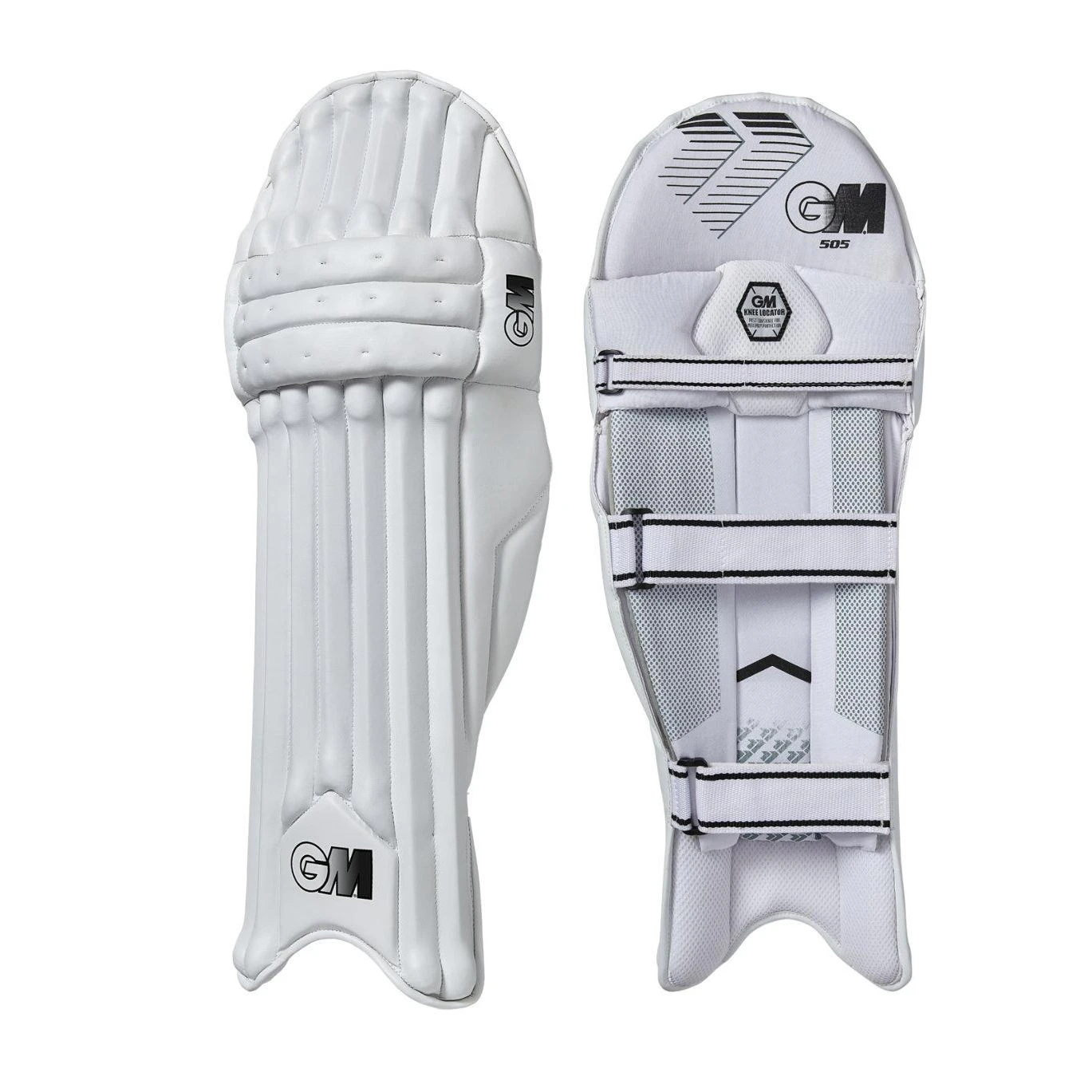 Gunn And Moore Mens 505 2023 Right Hand Cricket Batting Pads (White) - CS1642