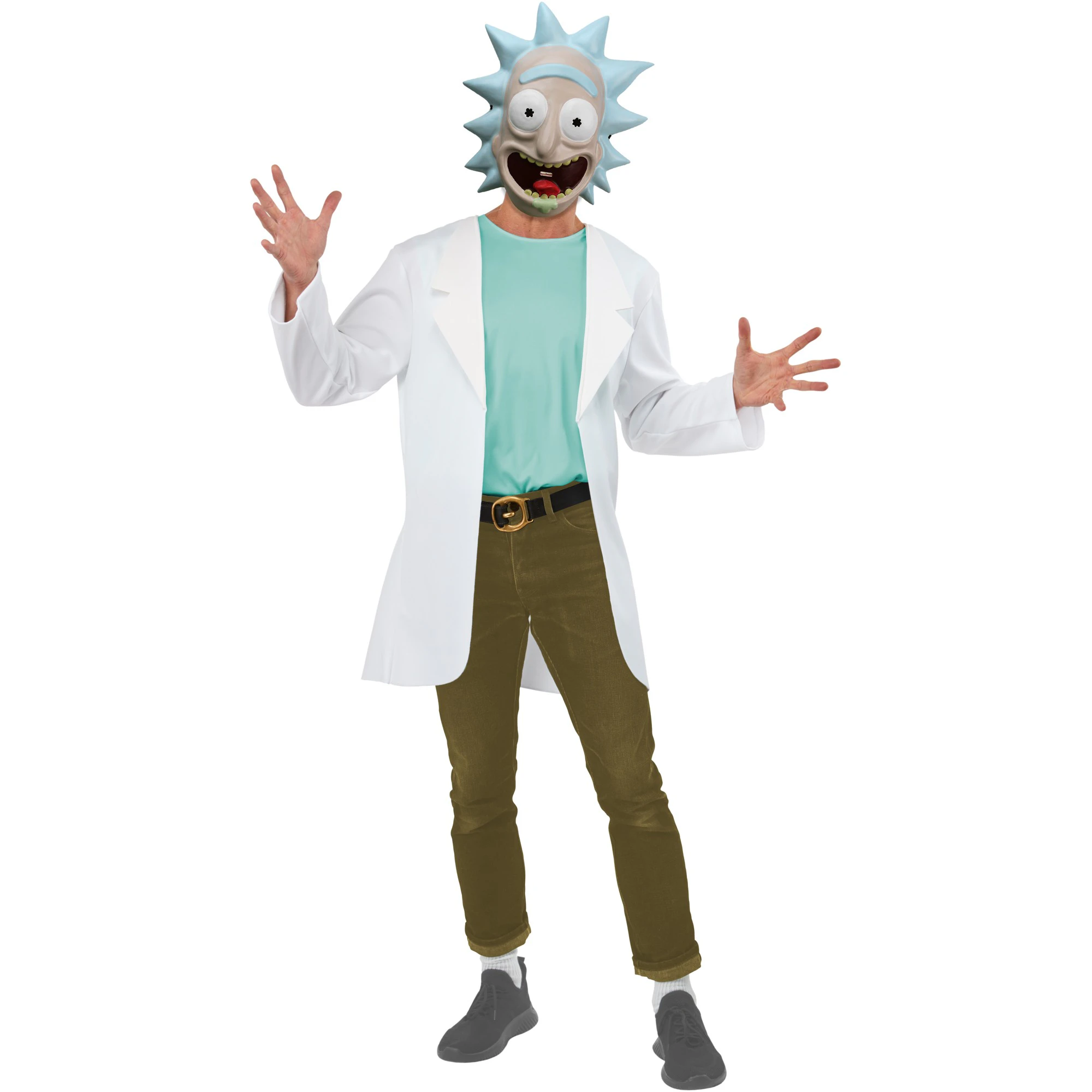 Rick And Morty Unisex Adult Rick Costume Set (Blue/White) - BN5858