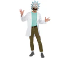 Rick And Morty Unisex Adult Rick Costume Set (Blue/White) - BN5858