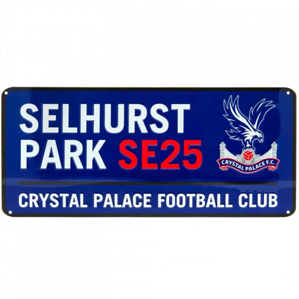 Crystal Palace FC Metal Plaque (Royal Blue/White/Red) - BS2760