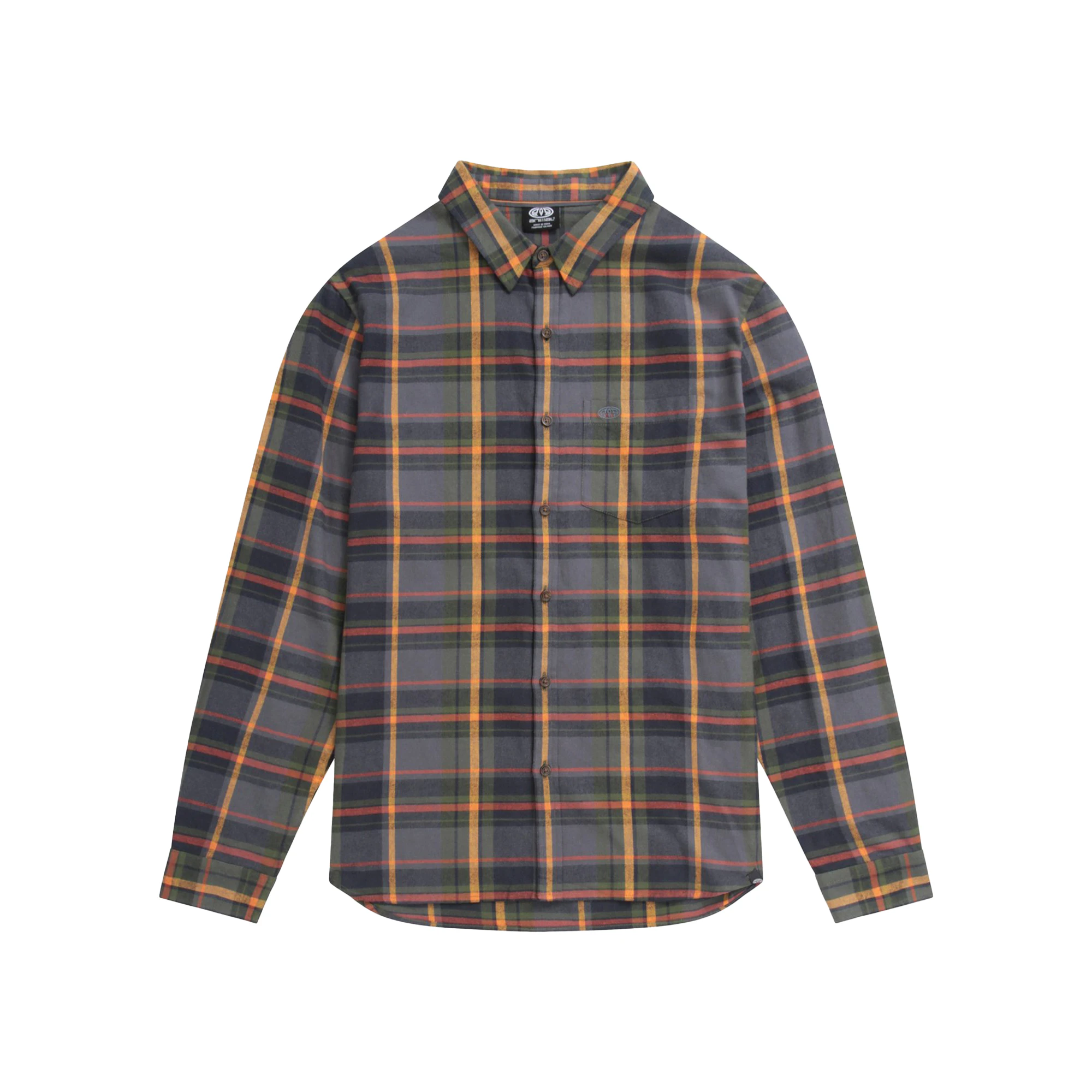 Animal Mens Cove Flannel Shirt (Khaki Green) - MW2127