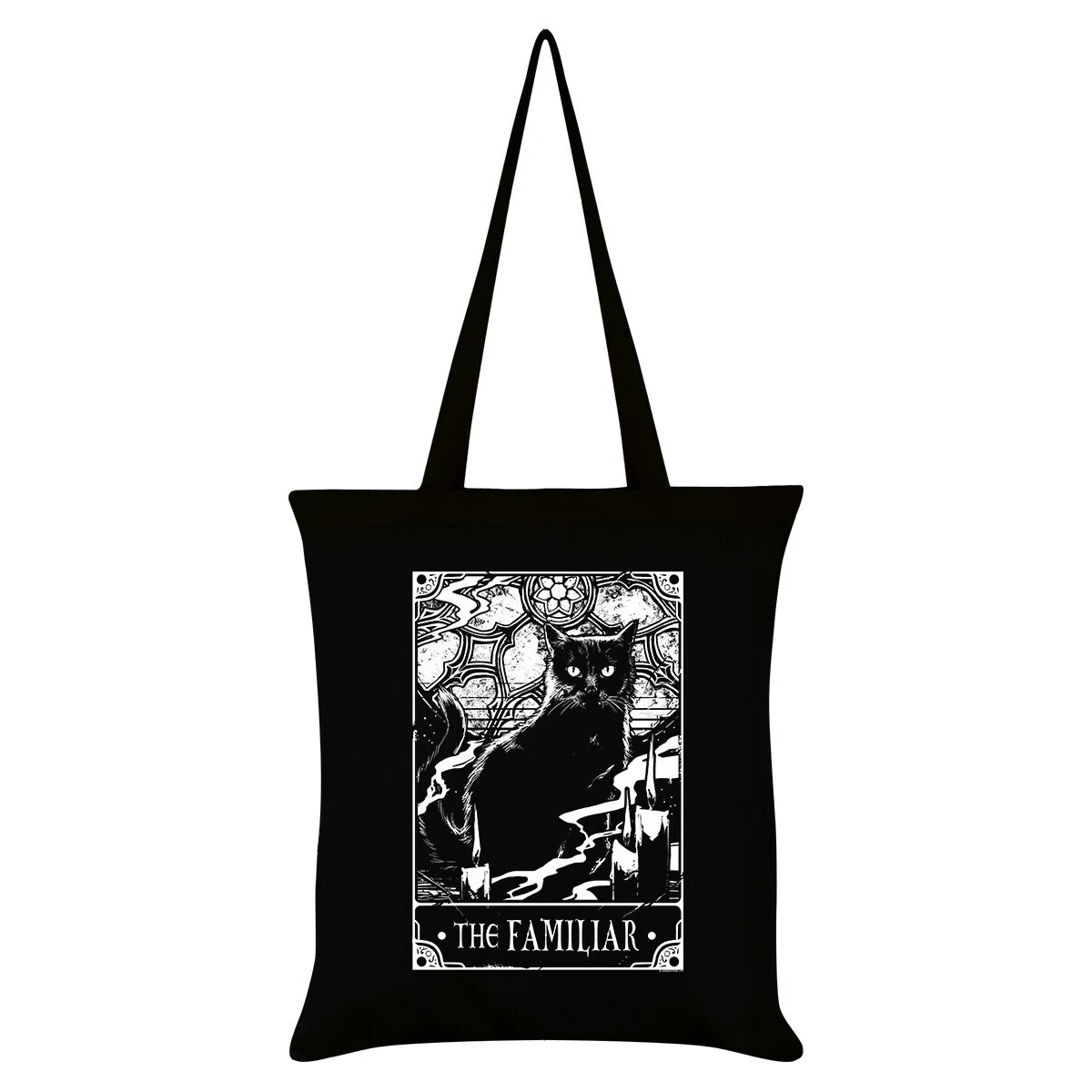 Deadly Tarot The Familiar Tote Bag (Black/White) - GR5829