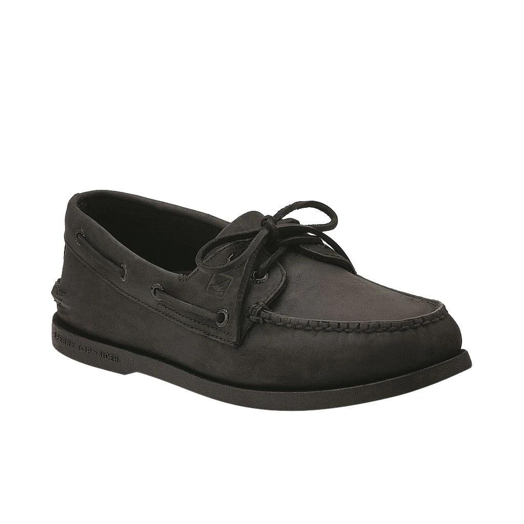 Sperry Mens Authentic Original Leather Boat Shoes (Black) - FS7485