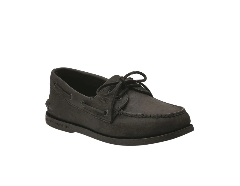 Sperry Mens Authentic Original Leather Boat Shoes (Black) - FS7485