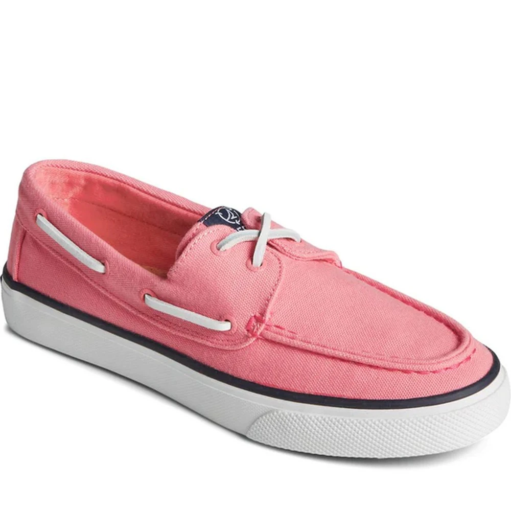 Sperry Womens Bahama 2.0 Boat Shoes (Pink/White) - FS10058