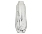Hill Interiors Olpe Marble Vase (White/Grey) - HI4190
