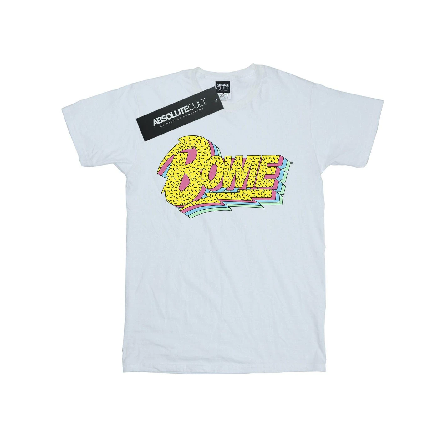 David Bowie Boys Moonlight 90s Logo T-Shirt (White) - BI15141