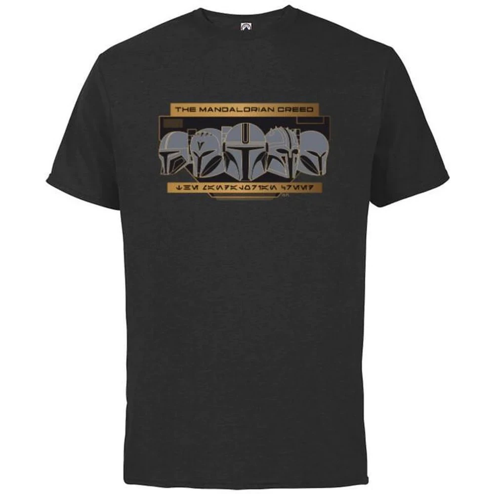 Star Wars: The Mandalorian Unisex Adult Row Of Helmets T-Shirt (Black) - HE1710