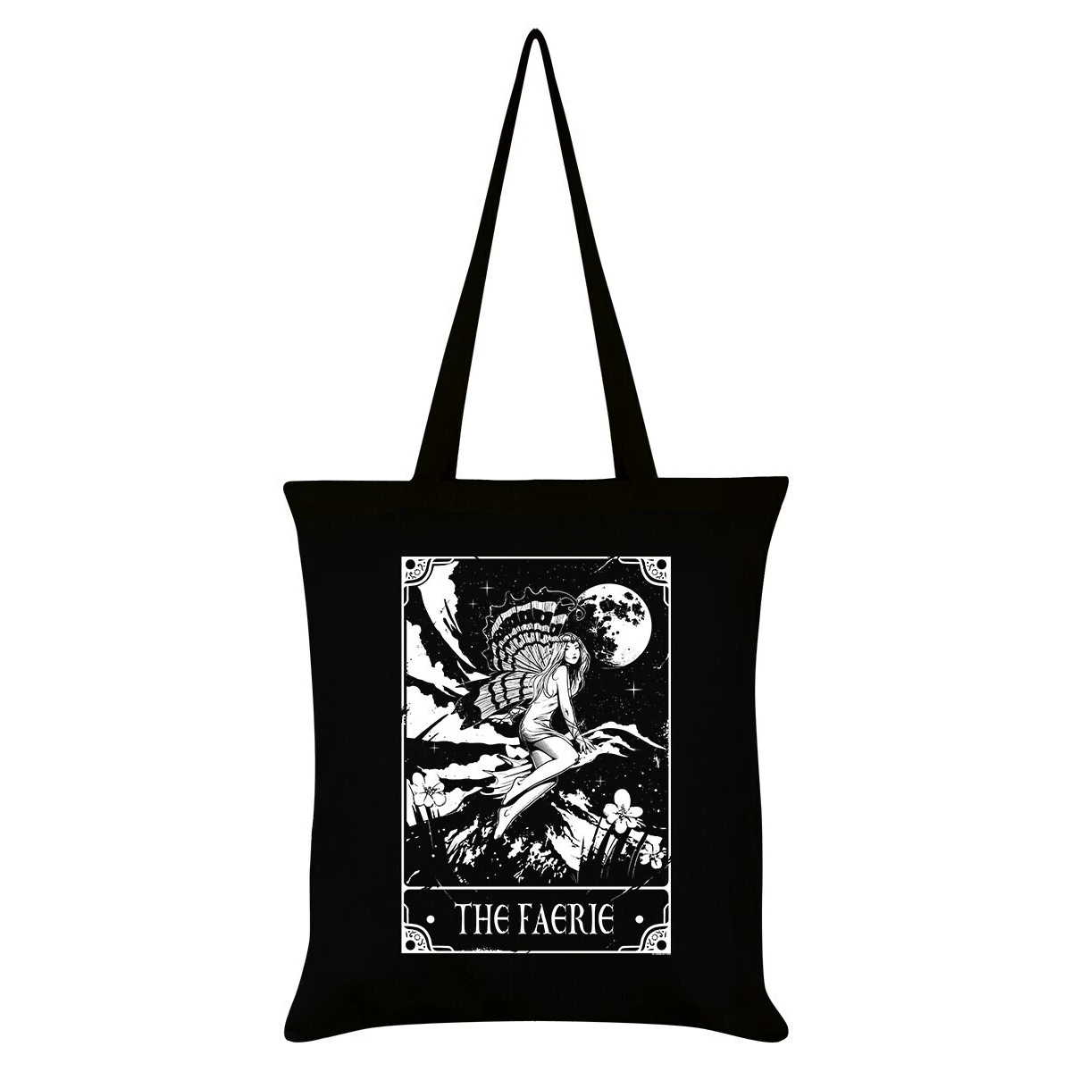 Deadly Tarot The Faerie Tote Bag (Black/White) - GR5846