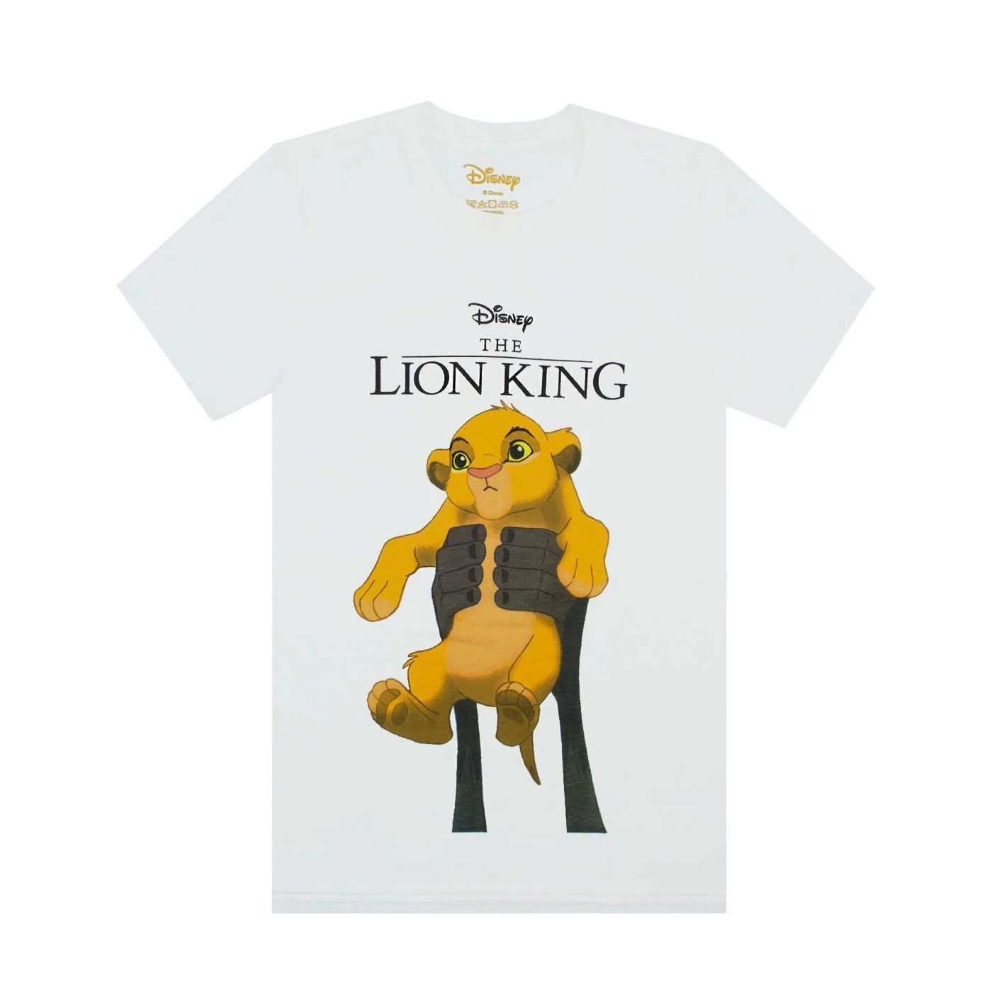 The Lion King Mens Circle Of Life Simba T-Shirt (White) - NS5589