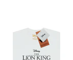 The Lion King Mens Circle Of Life Simba T-Shirt (White) - NS5589