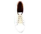 Lunar Womens Flow Leather Shoes (White) - GS740