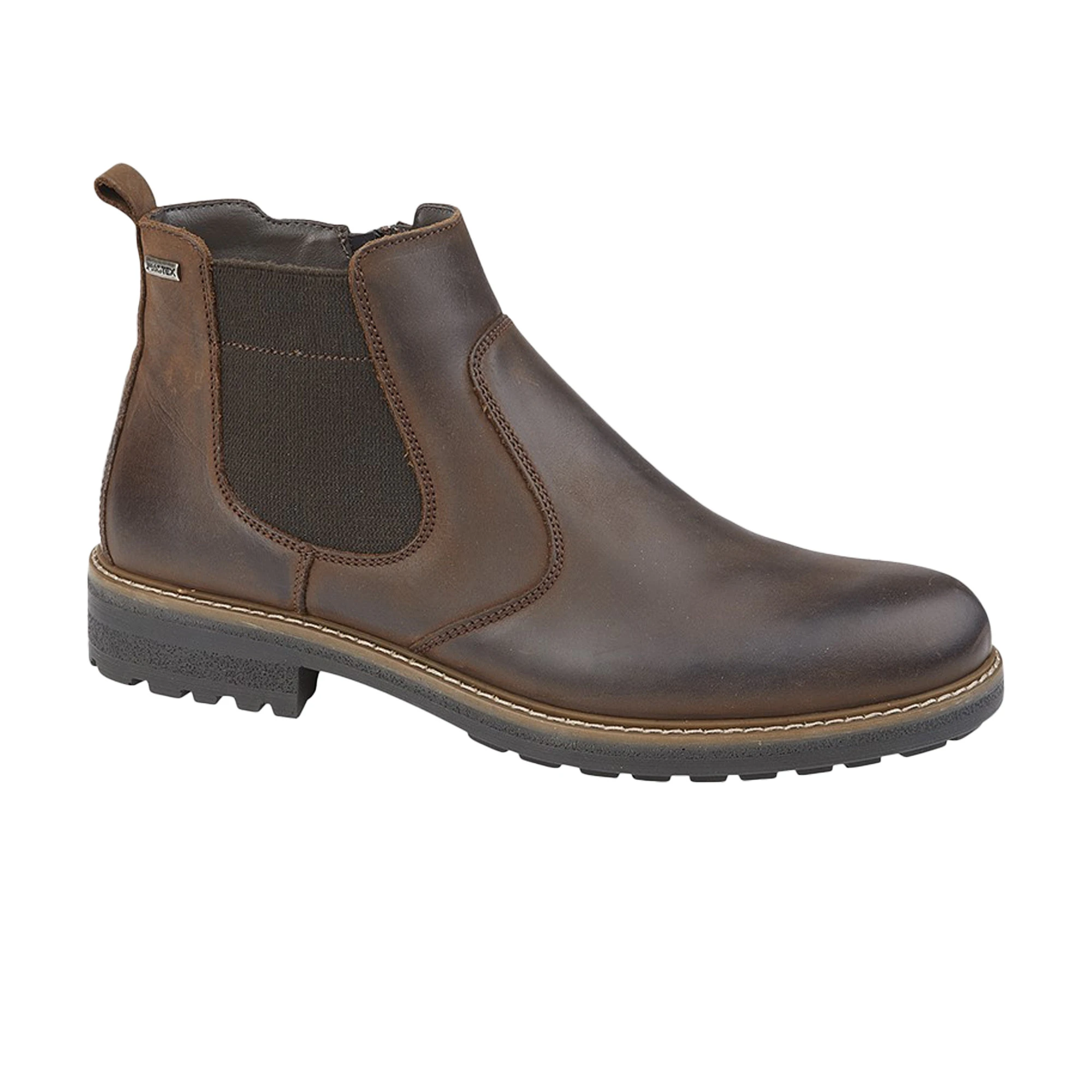 IMAC Mens Leather Chelsea Boots (Brown) - DF2252