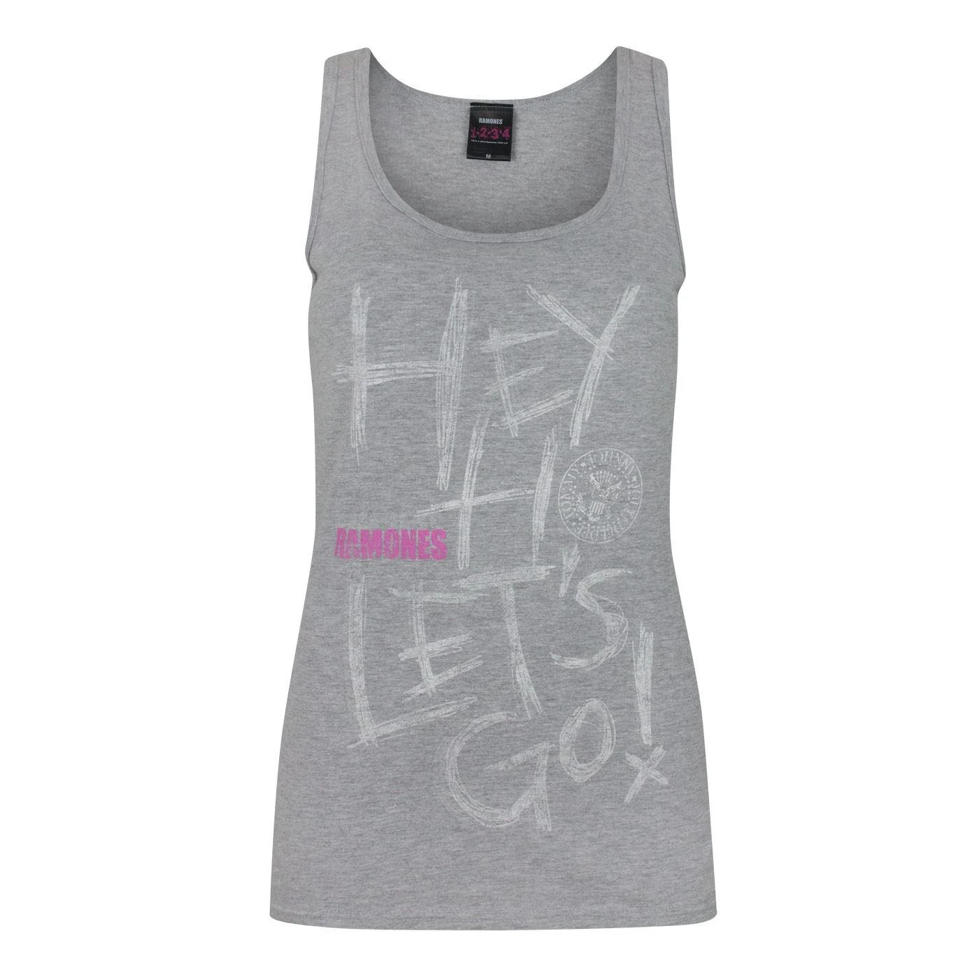 Ramones Womens Hey Ho Tank Top (Grey) - NS4561