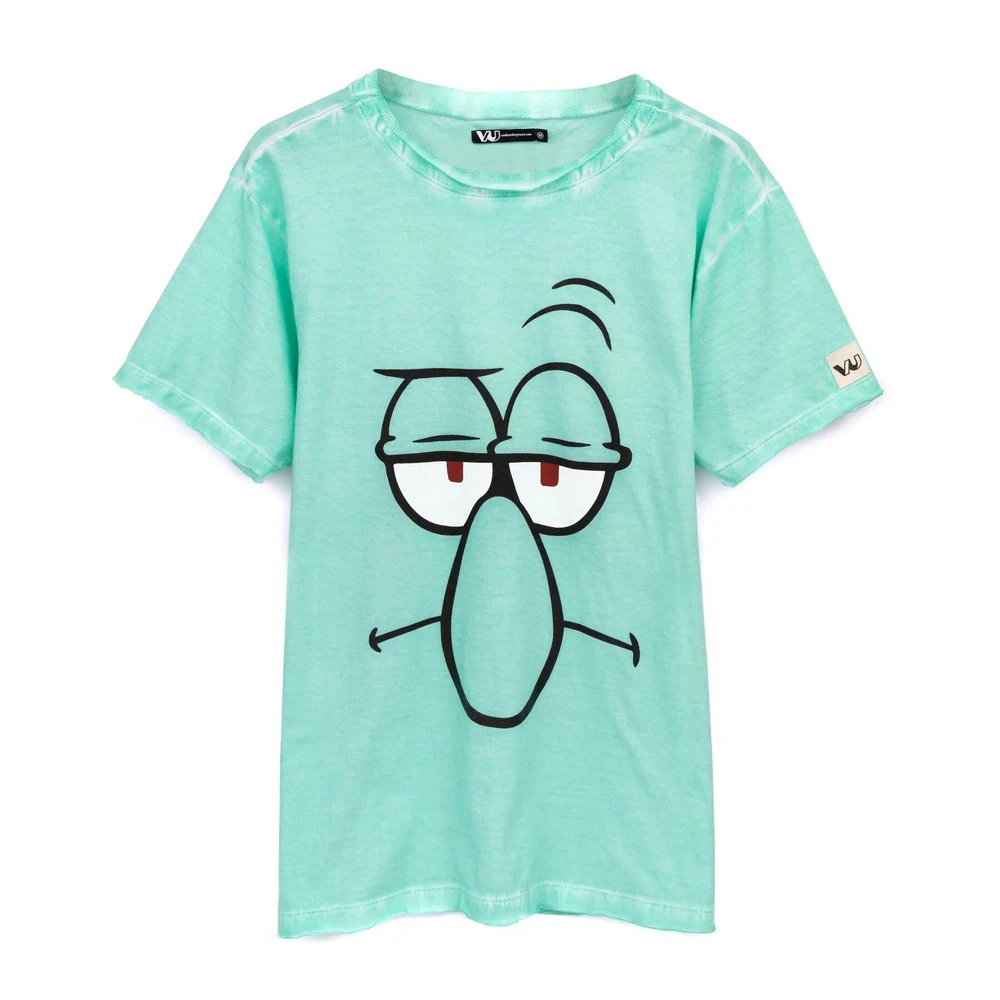 SpongeBob SquarePants Unisex Adult Squidward T-Shirt (Green) - NS6891