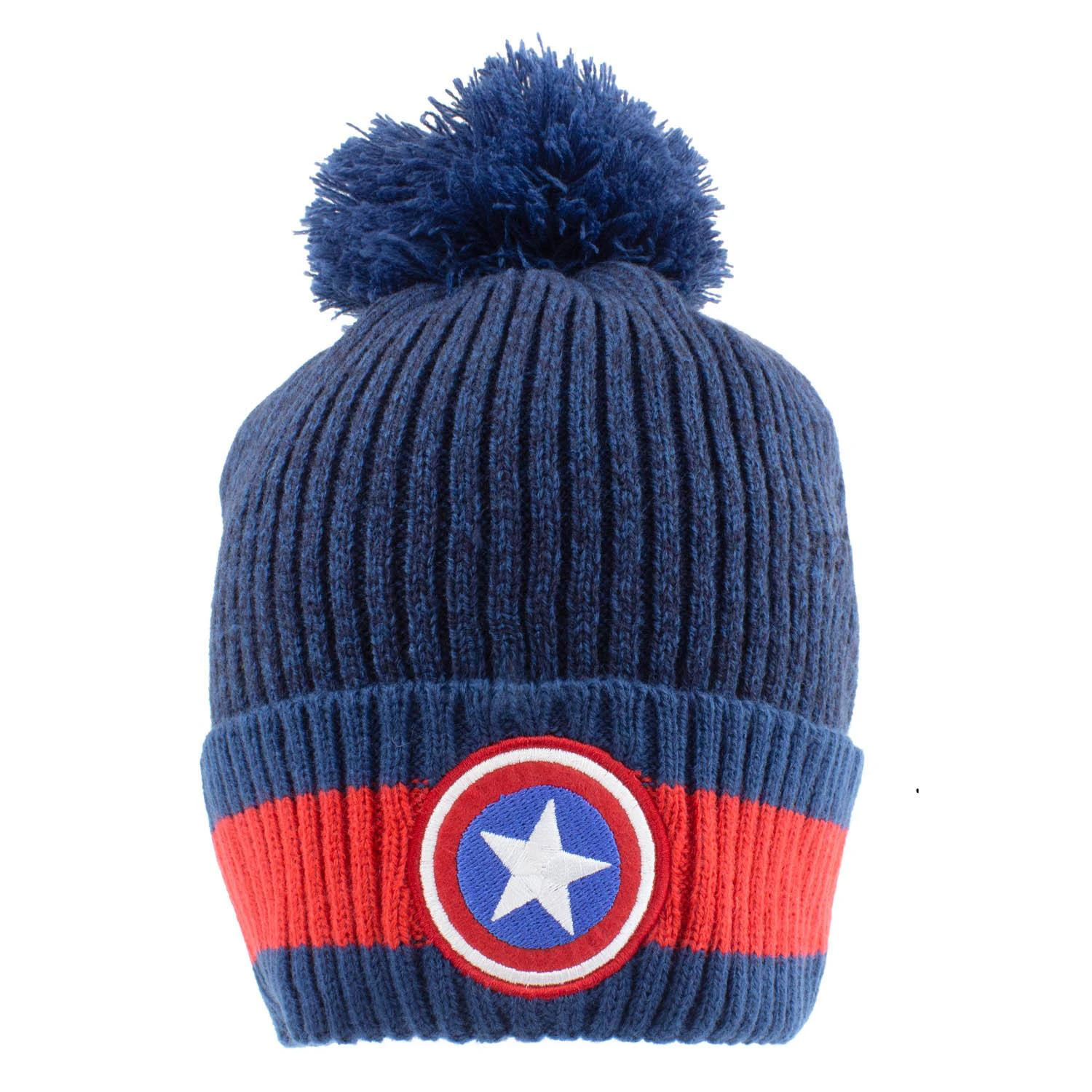 Captain America Shield Beanie (Blue/Red) - HE931