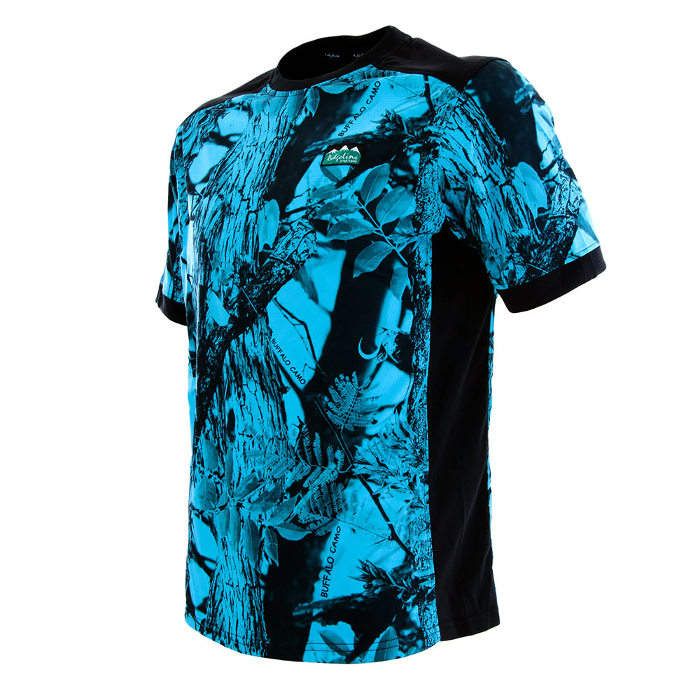 Ridgeline Breeze Mens T-Shirt Blue Camo XS - Blue