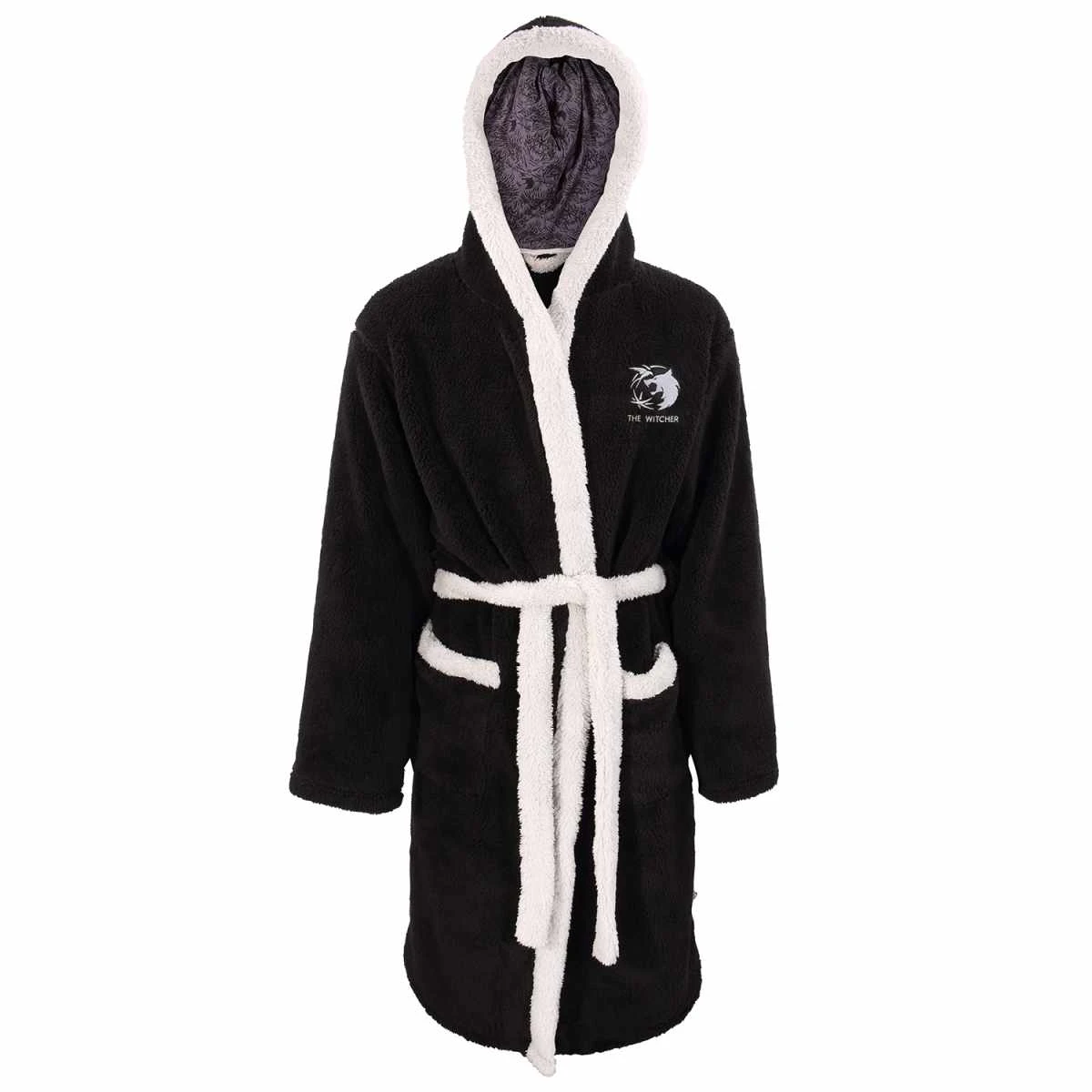 The Witcher Unisex Adult Logo Dressing Gown (Black/White) - HE1309