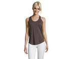 SOLS Womens Moka Plain Sleeveless Tank Top (Dark Grey) - PC2433