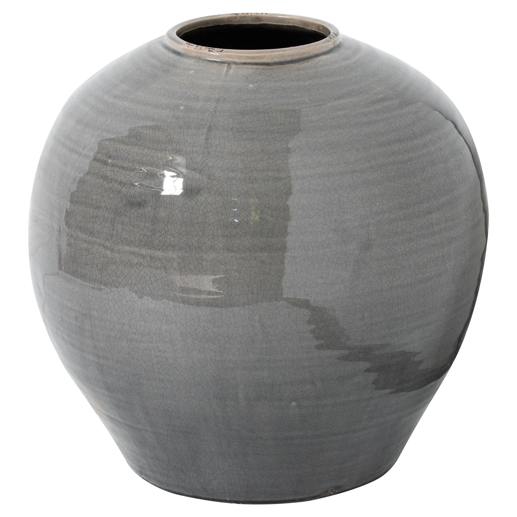 Hill Interiors Garda Regola Glazed Vase (Grey) - HI4470