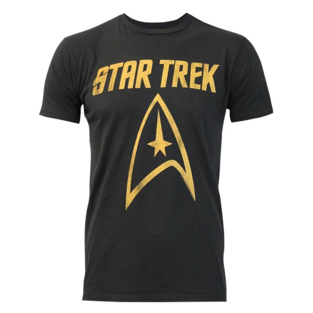 Junk Food Mens Logo Star Trek T-Shirt (Black) - NS5570